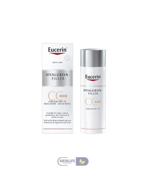 EUCERIN CC CREAM Eucerin CC Cream Creme Teintee Anti Age SPF 15 Hyaluron-Filler