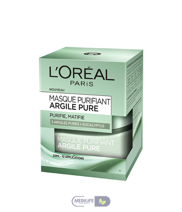 masque purifiant L'OREAL MASQUE PURIFIANT ARGILE PURE