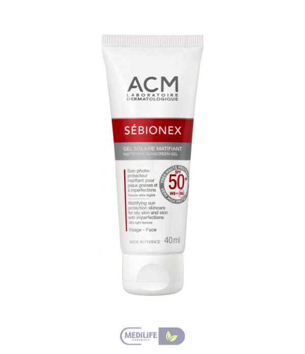 sébionex gel solaire ACM SEBIONEX Gel Solaire Matifiant SPF 50+