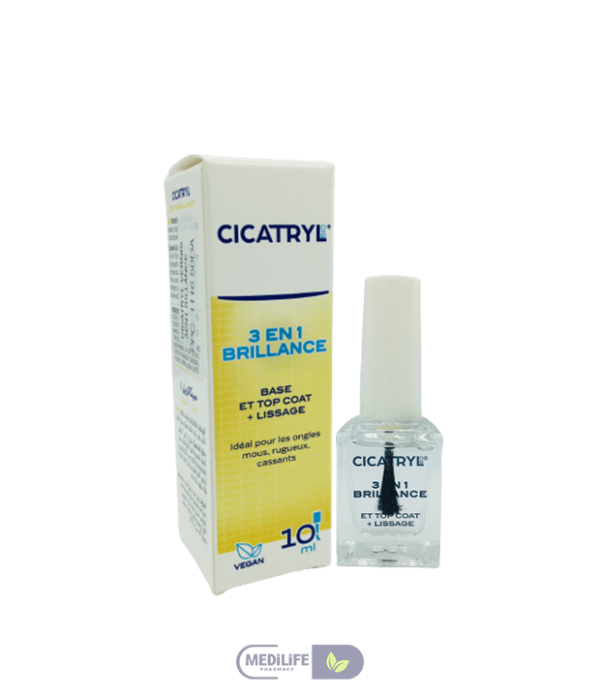 Cicatryle 3 En 1 Brillance Ongles [Base & Top Coat+ Lissage]