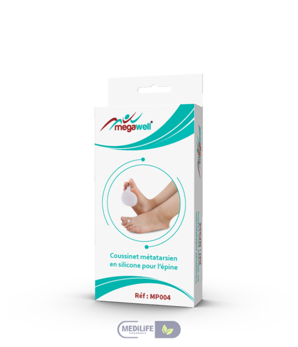 MP004 MegaWell Coussinet Métatarsien en Silicone Pour L'épine
