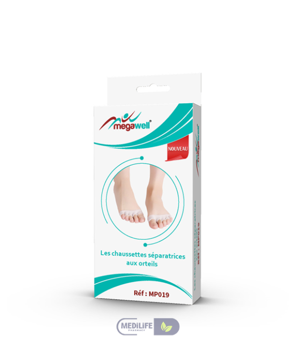 MP019 MegaWell Les Chaussettes Séparatrices Aux Orteils