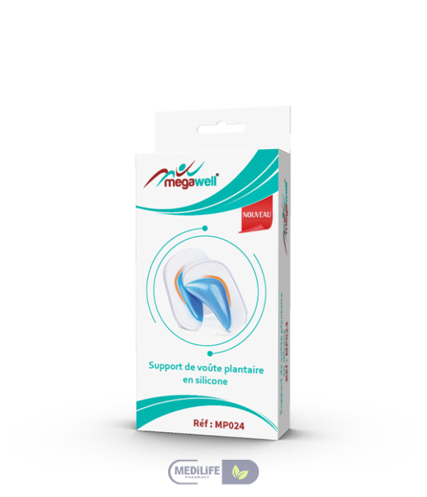 MP024 MegaWell Support De Voûte Plantaire En Silicon